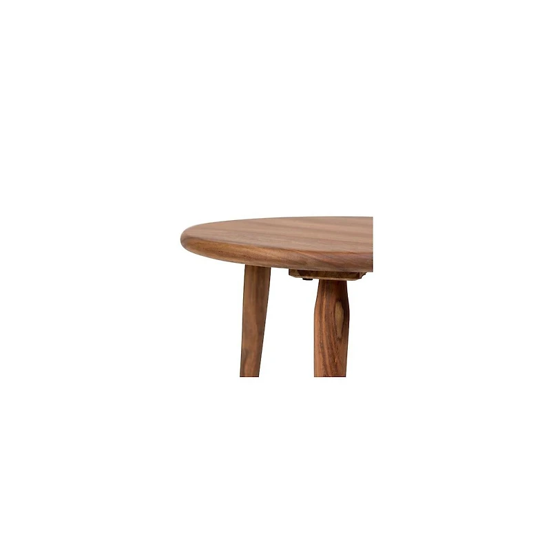 Porter Designs Urban Solid Sheesham Wood End Table, Natural