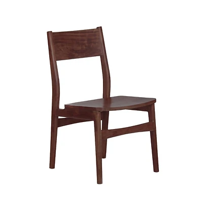 Porter Designs Portola Solid Acacia Wood Dining Chair, Brown (Set of 2)