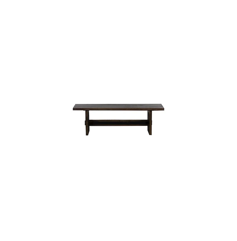 Porter Designs Udo Solid Wood Dining Bench, Black