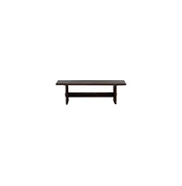 Porter Designs Udo Solid Wood Dining Bench, Black