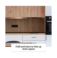 15" Under-Cabinet Smart Kitchen Tv Led Panel 1080p Hd Google Flip-Down Screen