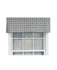 Rlf Home Ringlets Tailored 100% Cotton with Fully Lined 3" Rod Pocket Valnance for Windows 50" x 14" Gray