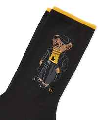 Polo Ralph Lauren Women's Holiday Bear Knit Crew Socks