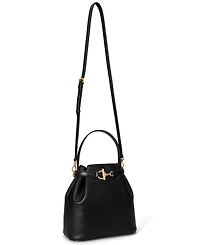 Lauren Ralph Leather Small Bucket Bag