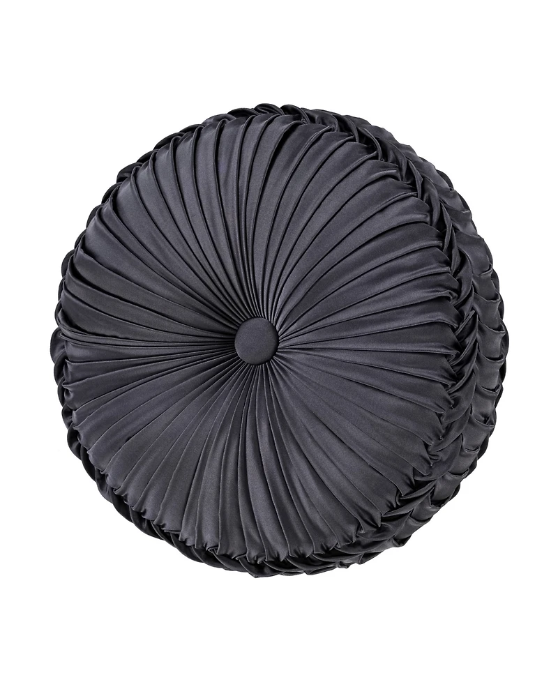 J Queen New York Alaro Tufted Round Decorative Pillow, 15" x 15"