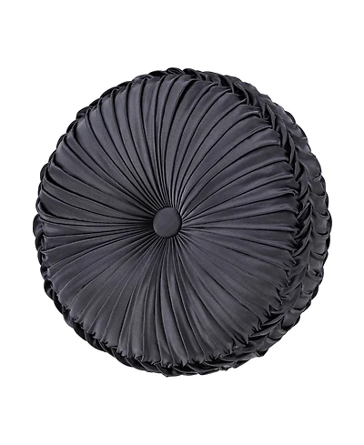 J Queen New York Alaro Tufted Round Decorative Pillow, 15" x 15"