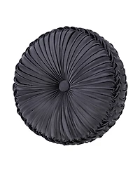 J Queen New York Alaro Tufted Round Decorative Pillow, 15" x 15"
