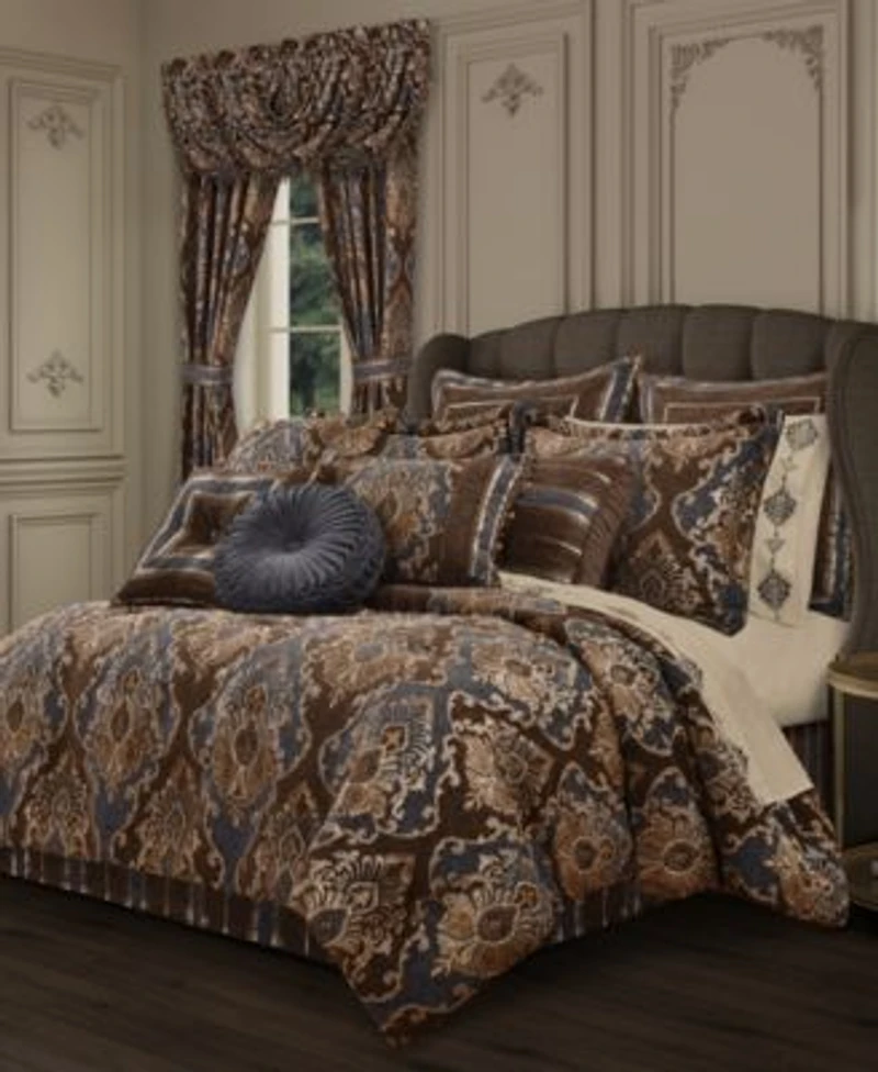 J Queen New York Sofia Chenille Damask Comforter Sets