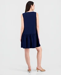 Robbie Bee Women's Drop-Waist Shift Dress