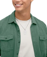 Macy's Men's Curb Chain Necklace in Sterling Silver