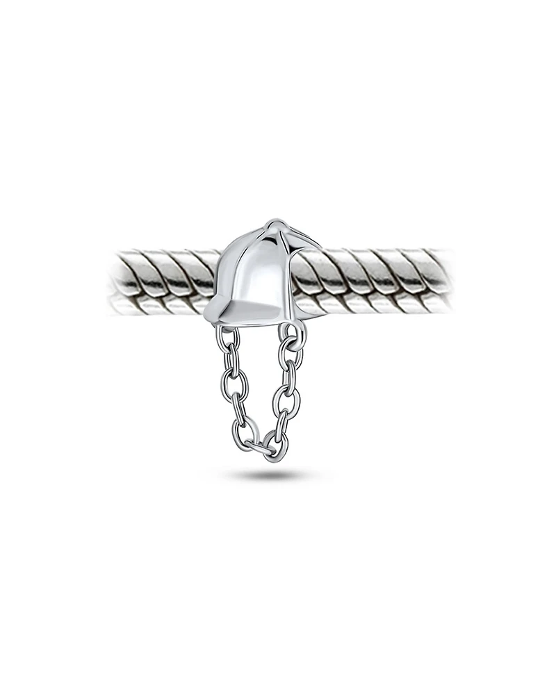 Bling Jewelry Set of 2 Western Horse and Jockey Equestrian Cap Hat Charm Bead Sterling Silver