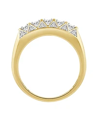 Macy's Men's Diamond Ring (1 ct. t.w.) in 10K Yellow Gold with Rhodium