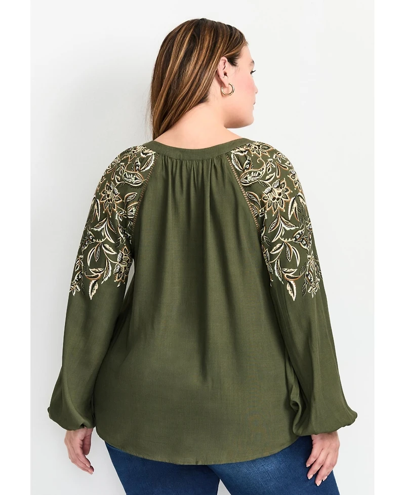 Avenue Women's Plus Temptation V-Neck Shirt