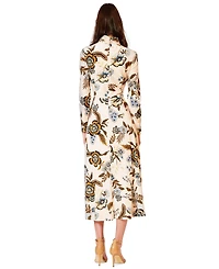 julia jordan Women's Long-Sleeve Midi Dress