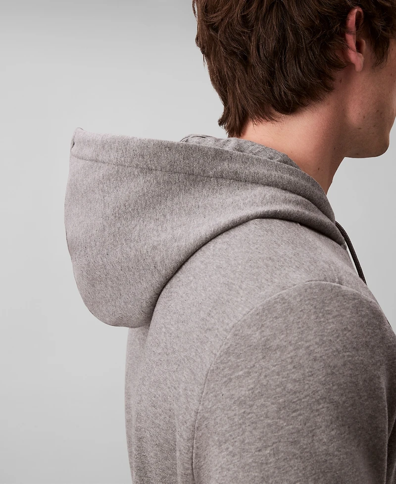 Calvin Klein Men's Monogram Logo Fleece Hoodie