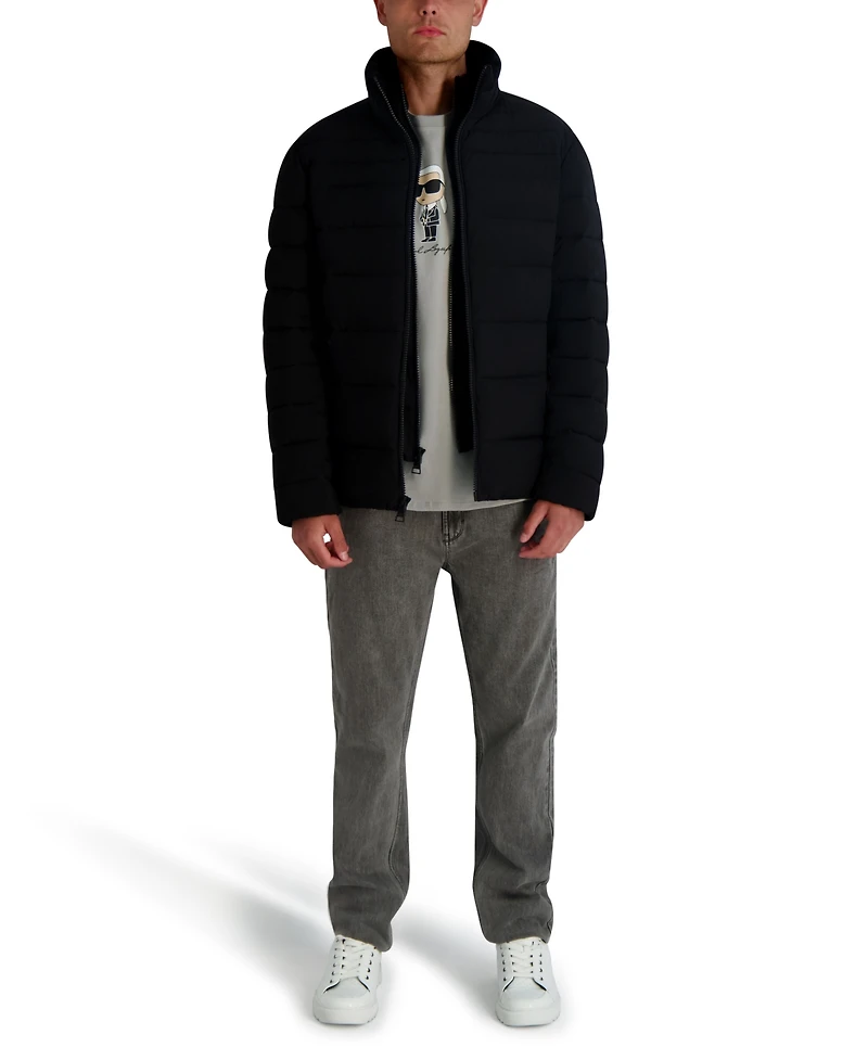 Karl Lagerfeld Paris Men's Mid Weight Puffer
