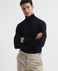 Reiss Men's Slim Fit Merino Wool Roll Neck Sweater