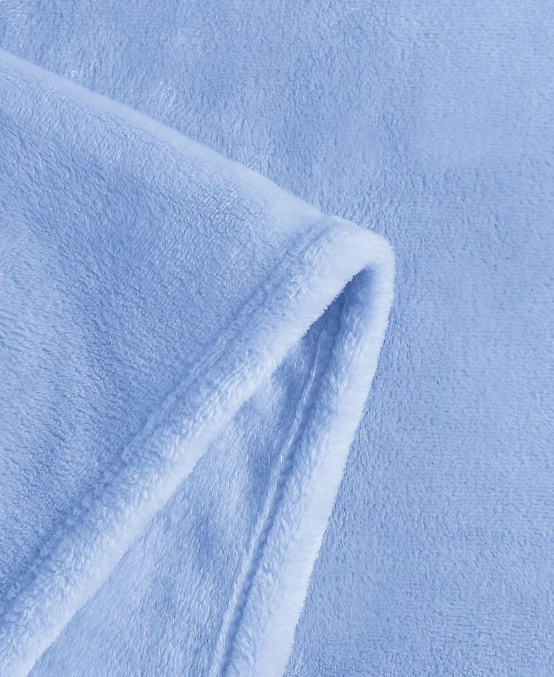 Tommy Hilfiger Solid Plush Blanket