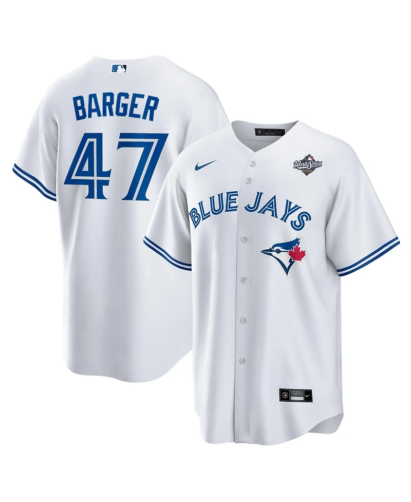 Nike Men's Addison Barger White Toronto Blue Jays 2025 World Series Home Replica Player Jersey