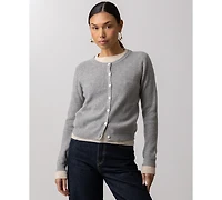 Line & Dot Women's Hutch Double Layer Long-Sleeve Cardigan Sweater