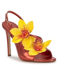 Jessica Simpson Women's Jylia Strappy Orchid Embellished Stiletto Dress Sandals