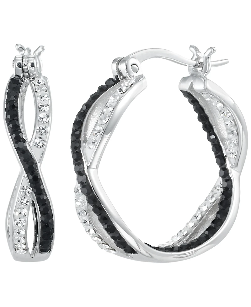 Macy's Cubic Zirconia Infinity Round Hoop Earrings (1.05 ct. t.w.)