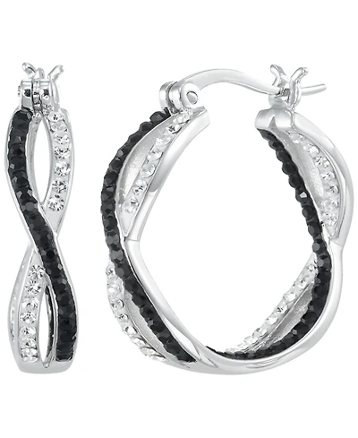 Macy's Cubic Zirconia Infinity Round Hoop Earrings (1.05 ct. t.w.)