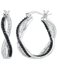 Macy's Cubic Zirconia Infinity Round Hoop Earrings (1.05 ct. t.w.)