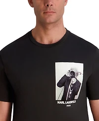 Karl Lagerfeld Paris Men's Crewneck T-Shirt