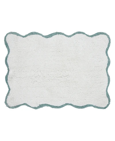 Vcny Home Scallop Cotton Bath Rug, 17" x 24"
