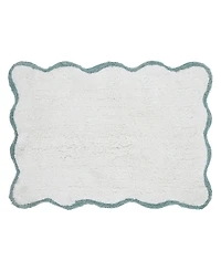 Vcny Home Scallop Cotton Bath Rug, 17" x 24"