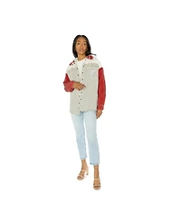 Gameday Couture Women's Red Ole Miss Rebels Vintage Wash Corduroy Full-Snap Hooded Jacket