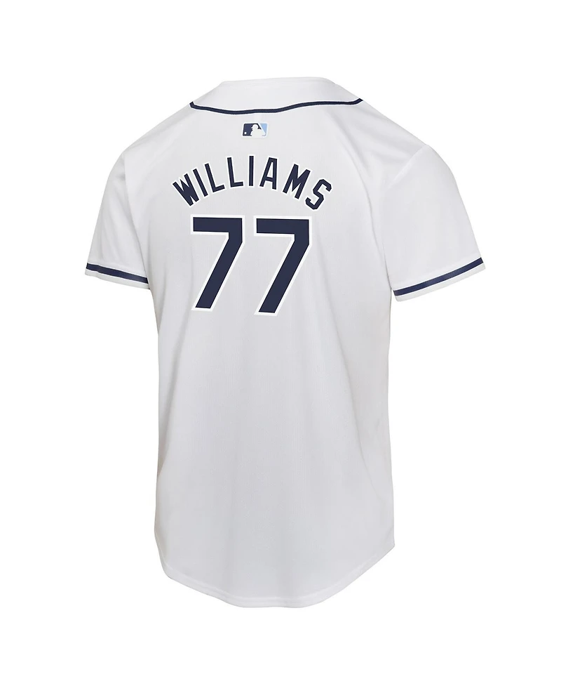 Nike Big Boys and Girls Carson Williams White Tampa Bay Rays Home Player Game Jersey