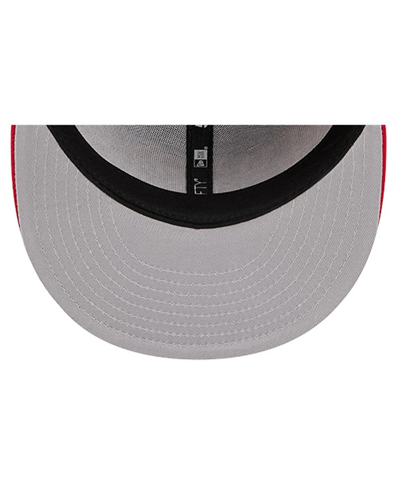 New Era Men's Scarlet San Francisco 49ers Overlap Wordmark 59FIFTY Fitted Hat