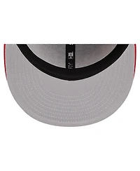 New Era Men's Scarlet San Francisco 49ers Overlap Wordmark 59FIFTY Fitted Hat