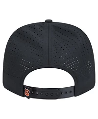 New Era Men's Black Cincinnati Bengals Script 9SEVENTY Adjustable Hat