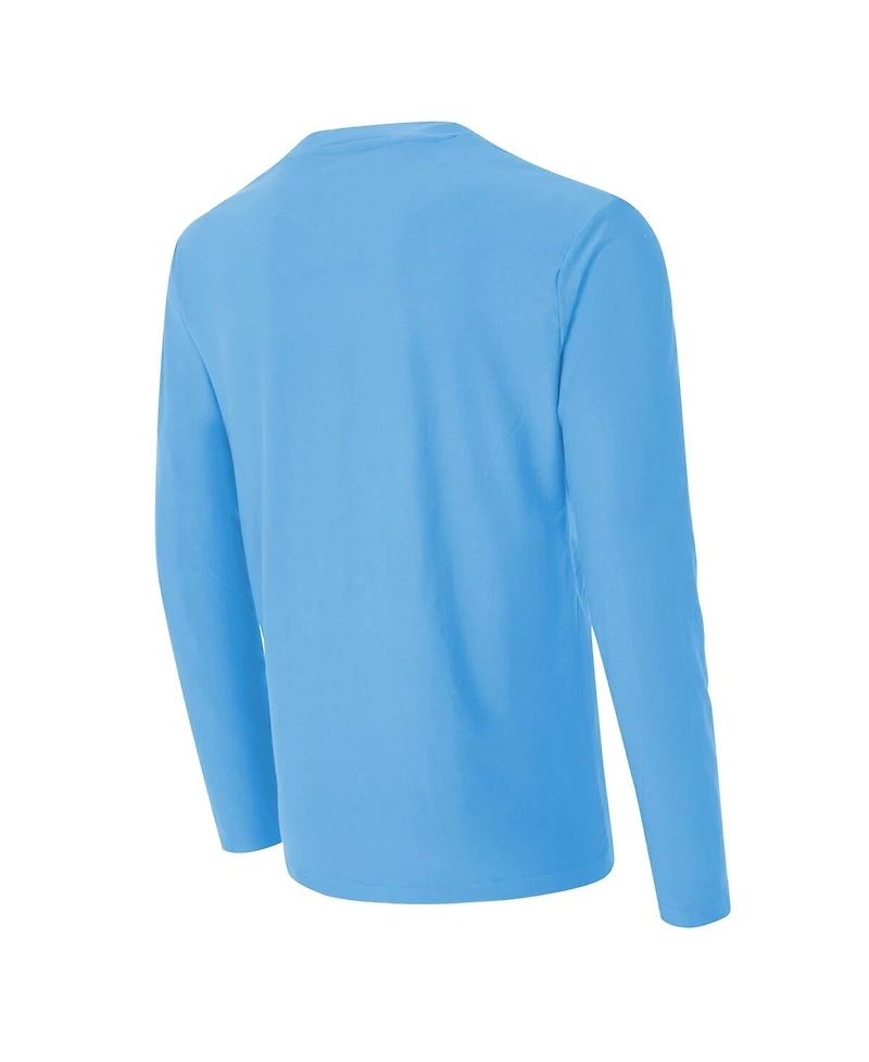 Concepts Sport Men's 2-Piece Blue Detroit Lions Chestnut Long Sleeve Top and Pants Set