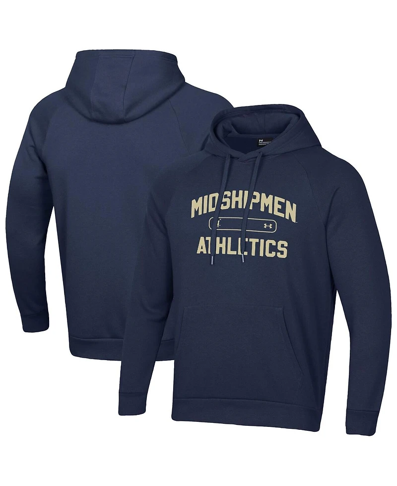 Under Armour Men's Navy Midshipmen 2025 Sideline Rival Fleece Hoodie