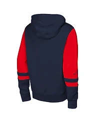Outerstuff Men's Navy Atlanta Braves Stadium Color Block Full-Zip Hoodie