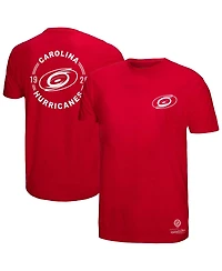 Mitchell & Ness Men's Red Carolina Hurricanes Penalty Box 2.0 T-Shirt