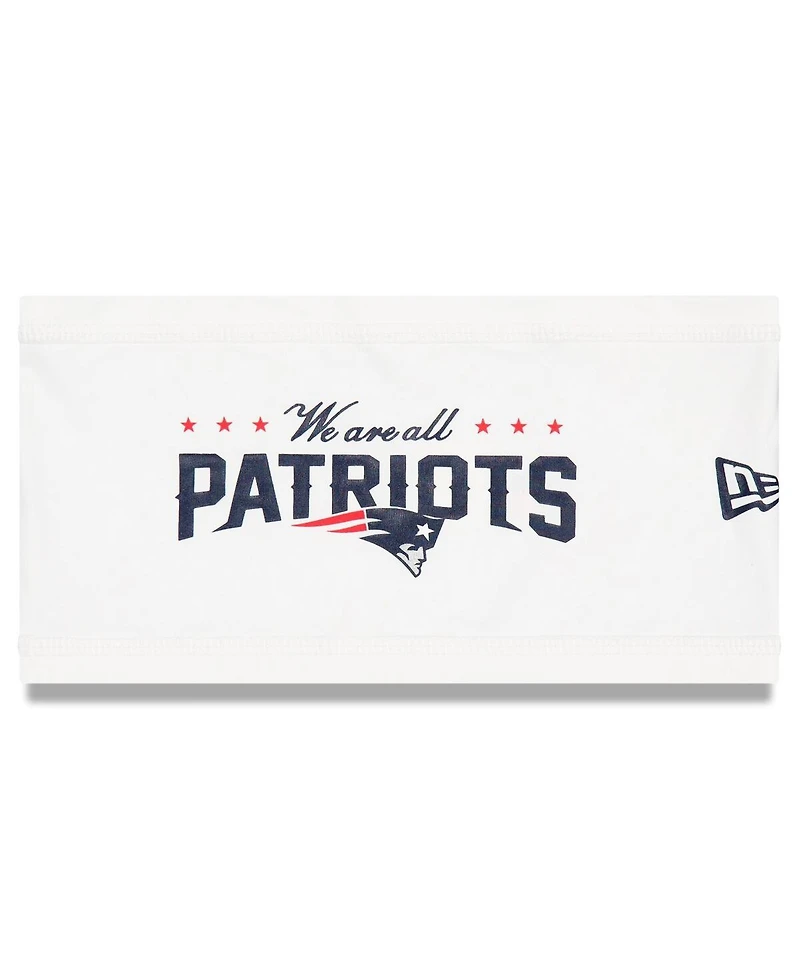 New Era Men's White New England Patriots 2025 Rivalries Collection Sideline Headband