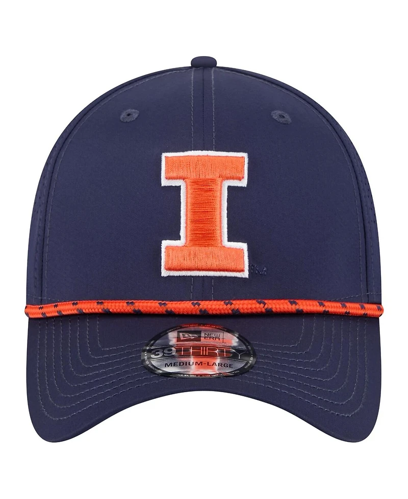 New Era Men's Navy Illinois Fighting Illini Rope 39THIRTY Flex Hat