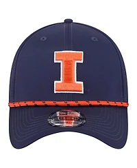 New Era Men's Navy Illinois Fighting Illini Rope 39THIRTY Flex Hat