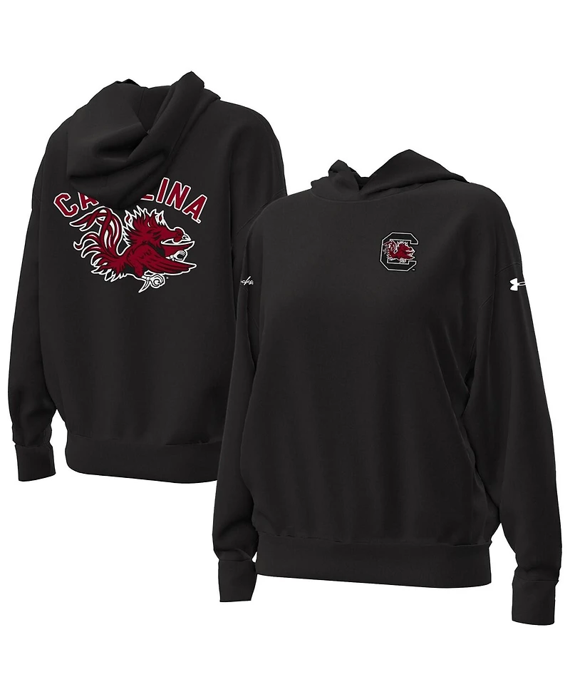 Under Armour Women's Black South Carolina Gamecocks Oversized Gameday Icon Hoodie