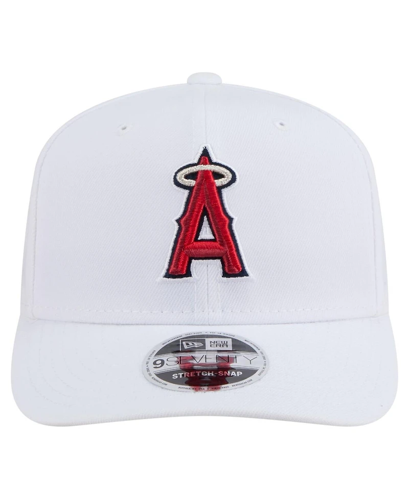 New Era Men's White Los Angeles Angels Coolera 9SEVENTY Adjustable Hat