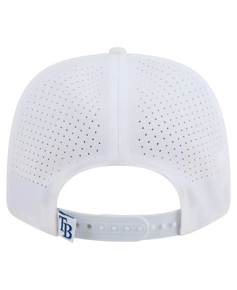 New Era Men's White Tampa Bay Rays Coolera 9SEVENTY Adjustable Hat