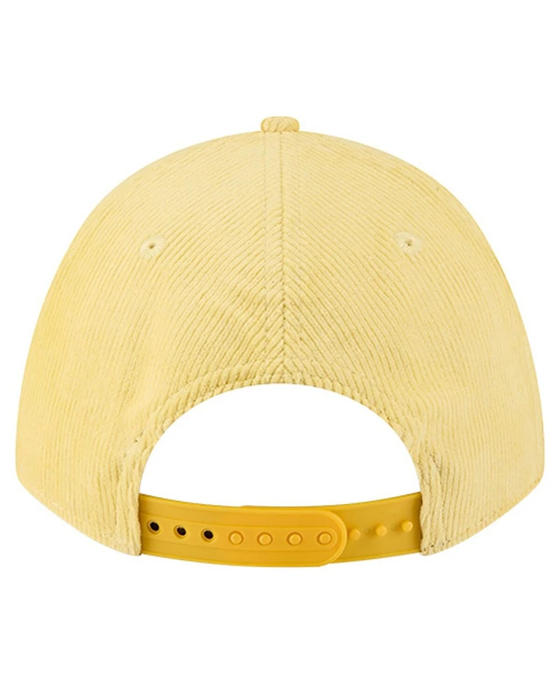 New Era Men's Gold Green Bay Packers Cord Corduroy 9FORTY A-Frame Adjustable Hat