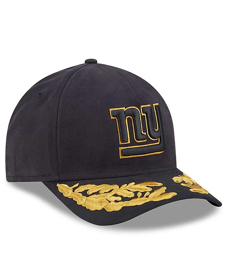 New Era x Alpha Industries Men's Black New York Giants A-Frame 9FORTY Adjustable Hat