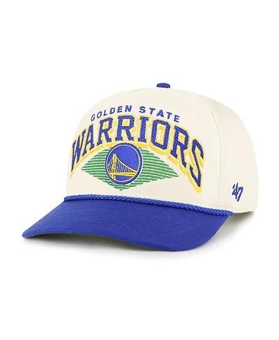 '47 Brand Men's Cream/Royal Golden State Warriors Pomona Two-Tone Rope Hitch Adjustable Hat