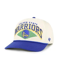 '47 Brand Men's Cream/Royal Golden State Warriors Pomona Two-Tone Rope Hitch Adjustable Hat
